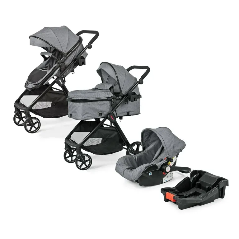 Carriola para Bebé convertible a Bambineto y Autoasiento Sistema De Viaje D'Bebé Travel System