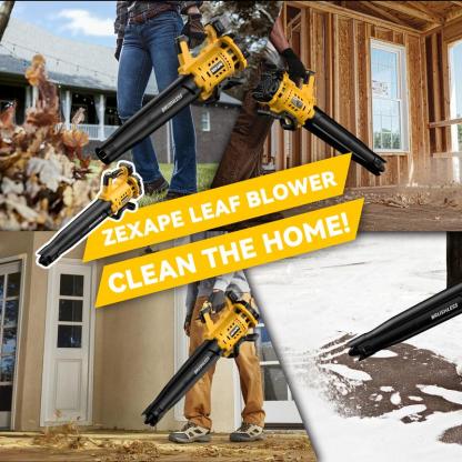 Sopladora Inalámbrica sin Batería, Motor Sin Escobillas, Compatible con Baterías DeWalt 20V, Milwaukee 18V y Makita 18V, 480 CFM, 6 Velocidades, Pantalla Digital para Jardín