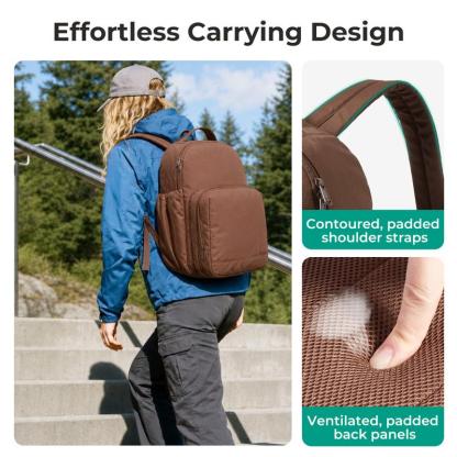 Mochila 32L para Laptop 15.6", con Lonchera Térmica Desmontable, Impermeable para Trabajo y Viaje