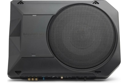 Subwoofer compacto activo 6"x8" con amplificador de 100W para auto