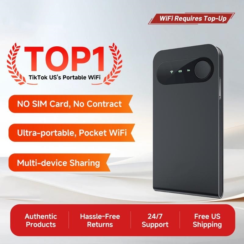Hotspot móvil global 4G LTE 150Mbps ultra rápido, cambio automático de red, portátil de bolsillo, ideal para viajes y emergencias, conexión estable y rápida.