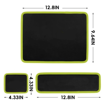 Set de 3 tapetes magnéticos flexibles con herramientas (llaves grandes, medianas y pequeñas), para taller y reparación de autos