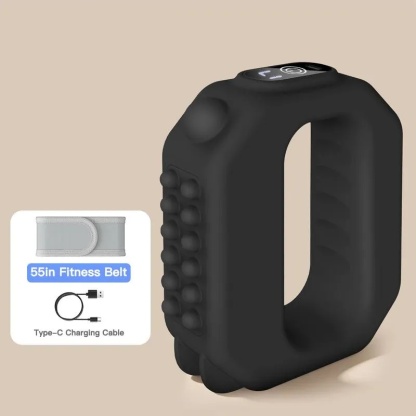 Masajeador portátil de anillo fascia 2026, dispositivo compacto para recuperación muscular, con correa ajustable hasta 55 pulgadas, recargable inalámbrico, diseñado para espalda y cintura, ideal para aliviar tensión muscular y uso diario