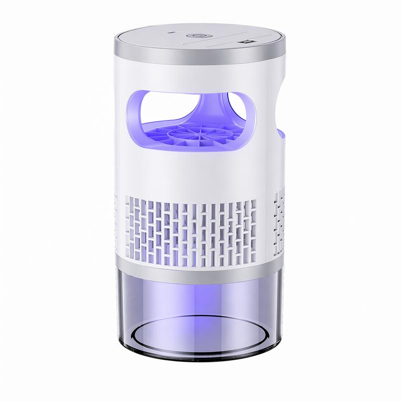 Trampa eléctrica para insectos con luz UV y ventilador de succión, diseño enchufable, captura mosquitos y moscas de forma eficiente. Ideal para casa, cocina, dormitorio y oficina.