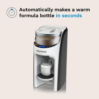 Preparador automático de fórmula para bebé, mezcla y calienta el biberón al instante.