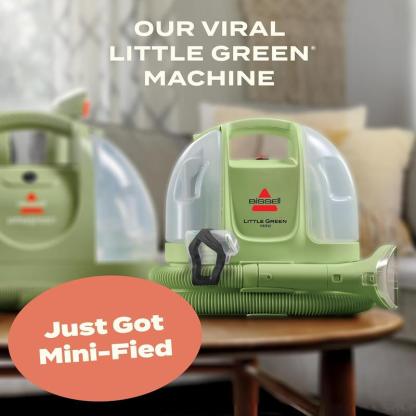 Limpiadora portátil para alfombras y tapicería, compacta y ligera, ideal para eliminar manchas en casa y automóvil.