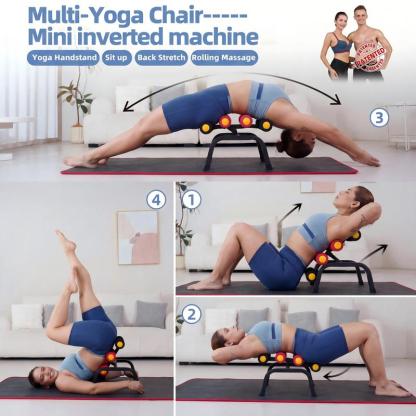 Máquina de inversión para entrenamiento de glúteos, cintura y espalda, ideal para fortalecer la zona lumbar, relajación muscular y ejercicio de fuerza con rodillos de espuma.