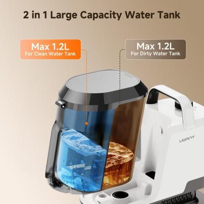 Lavadora portátil para alfombras y tapicería, limpieza profunda y extracción de agua, ideal para hogar y auto, ligera y fácil de usar