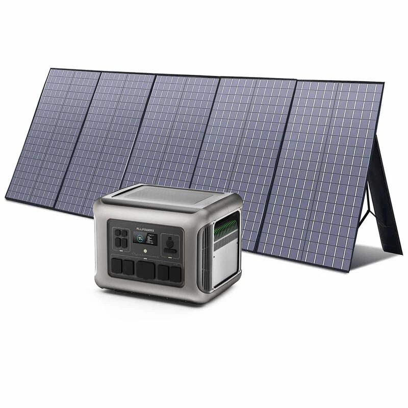 Estación de Energía Portátil 2016Wh LiFePO4, Carga Rápida en 1.5 h, Generador Solar para Hogar, Camping y Emergencias