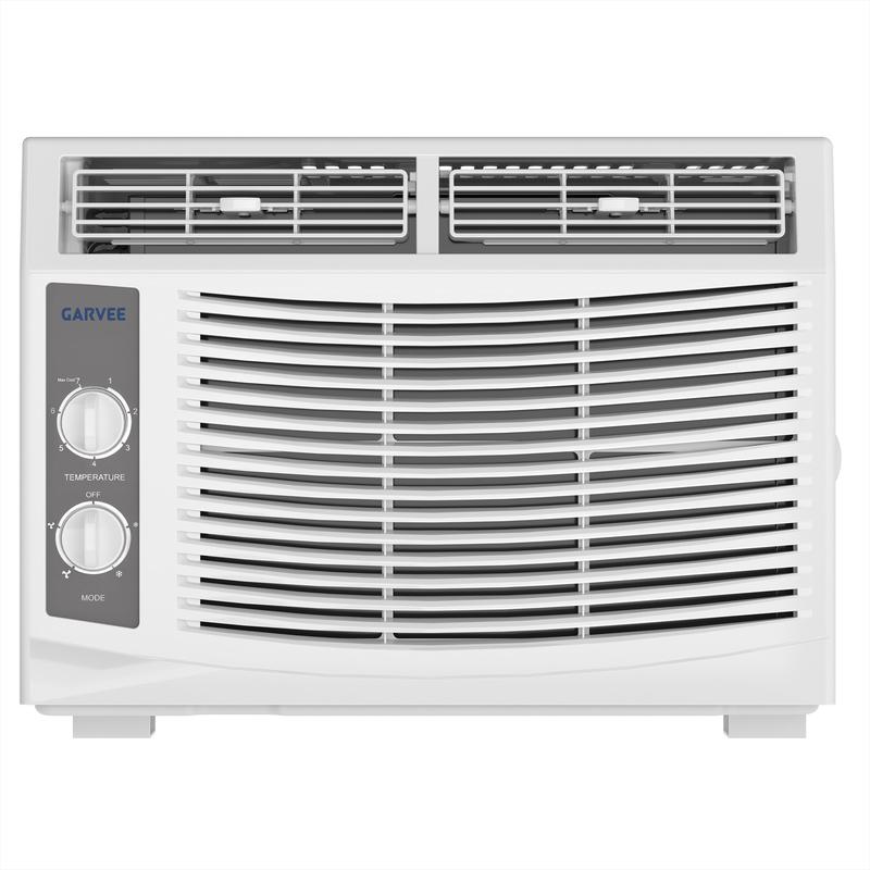Aire acondicionado de ventana 8000 BTU, ahorrador de energía, 3 modos (Frío, Deshumidificación y Ventilador), control de velocidad, para habitaciones, oficina y hogar, enfría hasta 33 m², 115 V