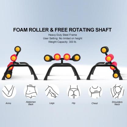 Máquina de inversión para entrenamiento de glúteos, cintura y espalda, ideal para fortalecer la zona lumbar, relajación muscular y ejercicio de fuerza con rodillos de espuma.