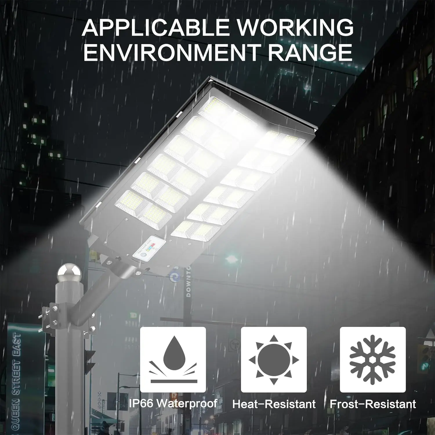 Lámpara Solar de Exterior con Sensor de Movimiento, 3 Modos LED, IP65 Impermeable, Control Remoto para Jardín, Patio y Porche