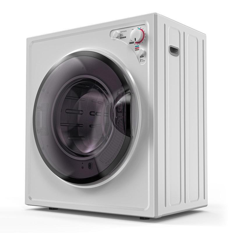 Secadora de Ropa Portátil de 850W, Varias Capacidades (1.5/1.8/2.6 pies³), Carga Frontal con Tambor de Acero Inoxidable, Perilla de Control Simple, Puerta Transparente, Diseño Automático Multifuncional para Departamentos, RV y Espacios Pequeños