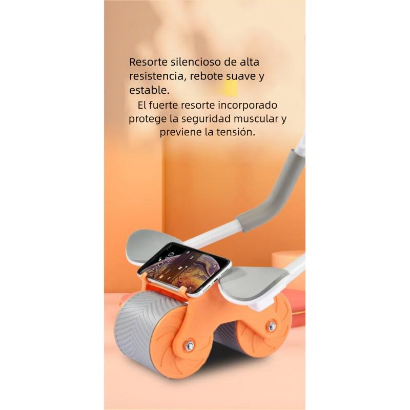 Nueva rueda abdominal con soporte de codo y rodillera, equipo de ejercicio automático para fortalecer los músculos del tronco - Rueda abdominal de rebote para hombres y mujeres