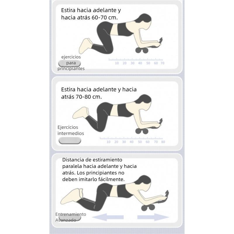 Nueva rueda abdominal con soporte de codo y rodillera, equipo de ejercicio automático para fortalecer los músculos del tronco - Rueda abdominal de rebote para hombres y mujeres