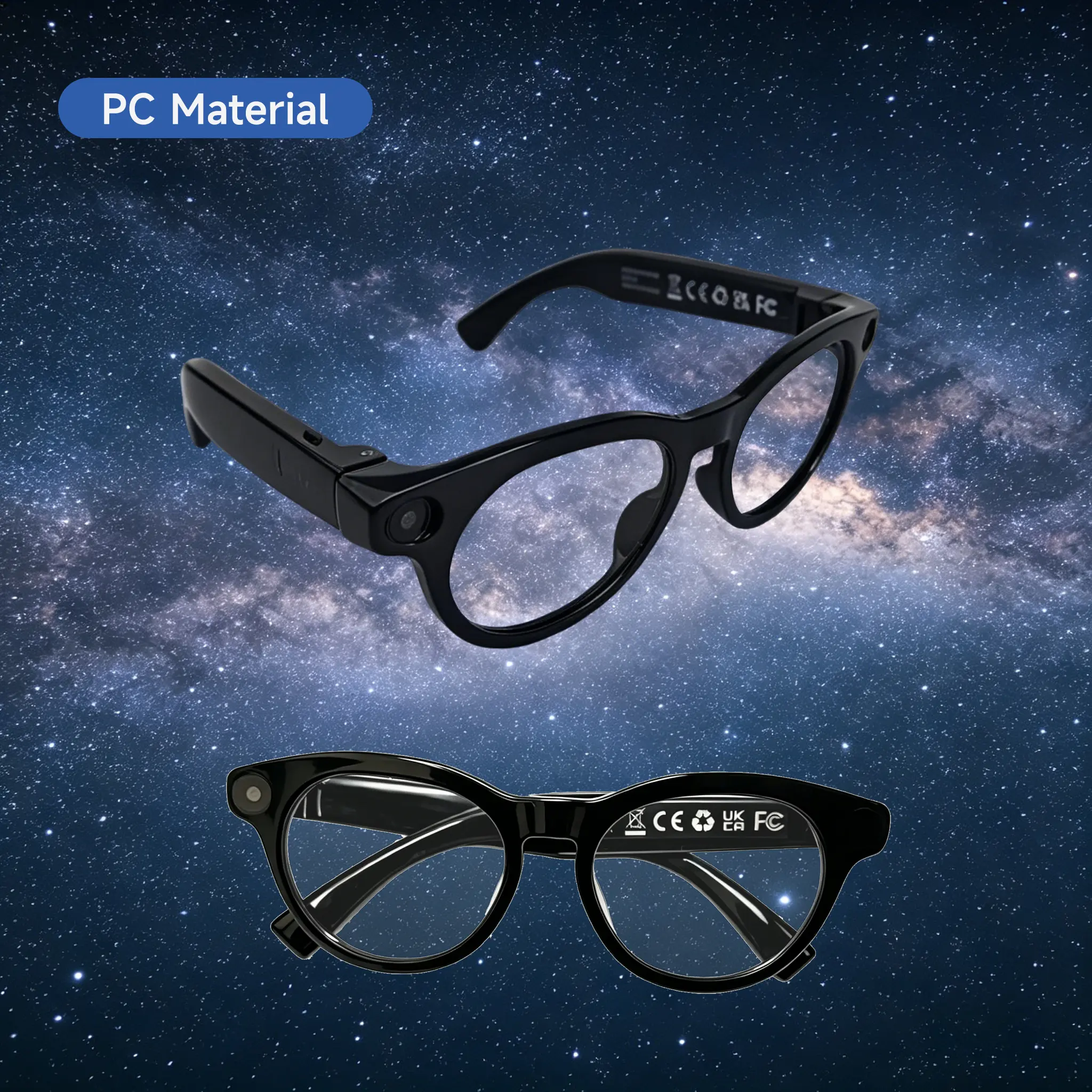 Lentes inteligentes con cámara y Bluetooth para foto, video y traducción compatibles con iPhone y Android
