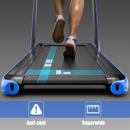 Caminadora plegable 7.5 MPH con app inteligente Bluetooth y control remoto para casa y oficina