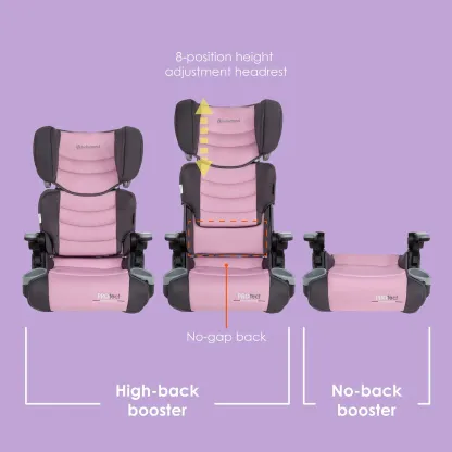 Asiento elevador para auto 2 en 1 ligero y plegable para niños con protección lateral