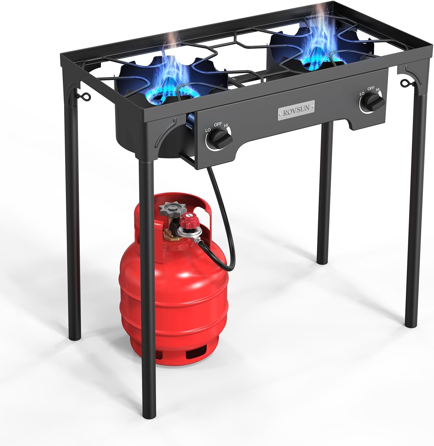 Estufa de gas de propano para exterior, 1/2/3 quemadores, hasta 225,000 BTU, con regulador CSA, ideal para camping y cocina al aire lib