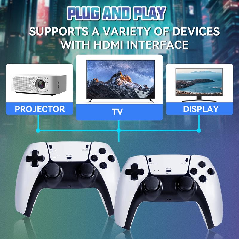 Consola de Juegos Retro con 20000+ Juegos Integrados 26 Emuladores HDMI 4K y Controladores Duales Premium para Juegos Inmersivos