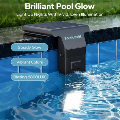 Luz solar para alberca con control remoto, compatible con albercas enterradas y elevadas, diseño sumergible e impermeable, ideal para iluminación decorativa de piscinas