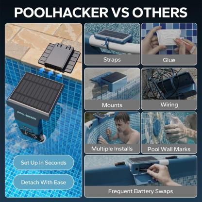 Luz solar para alberca con control remoto, compatible con albercas enterradas y elevadas, diseño sumergible e impermeable, ideal para iluminación decorativa de piscinas