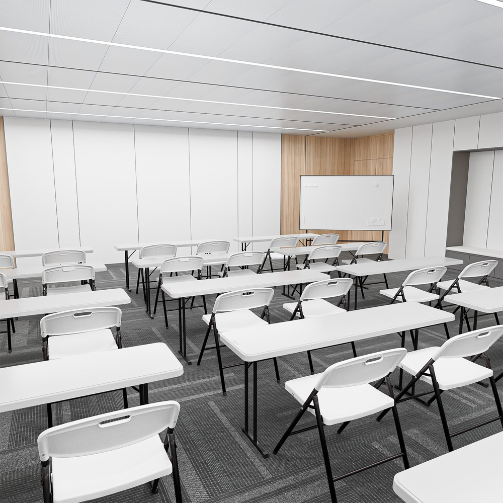 Envío GRATIS Paquete De 6 Sillas Plegables Blancas 87cm Altura 47cm Ancho 54cm Largo Estructura De Acero Sólido Para Eventos Y Uso Cotidiano