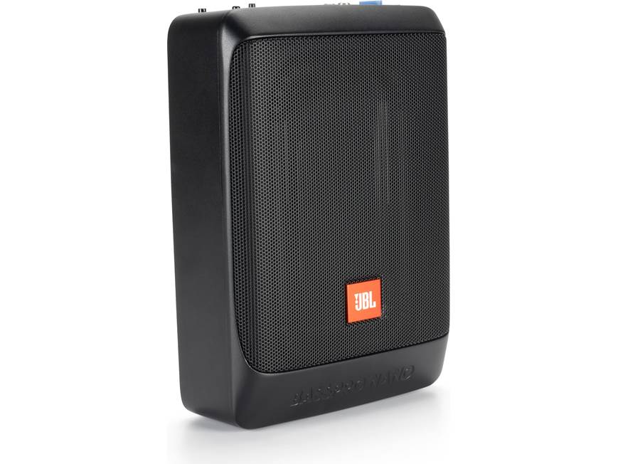 Subwoofer compacto activo 6"x8" con amplificador de 100W para auto