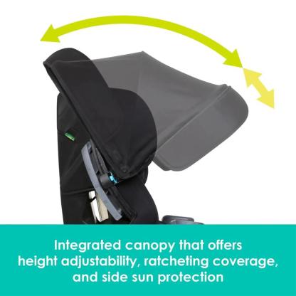 Asiento Convertible Premium 4 en 1 para Bebé, Ajustable, con Capota Integrada y Protección contra Impactos Laterales