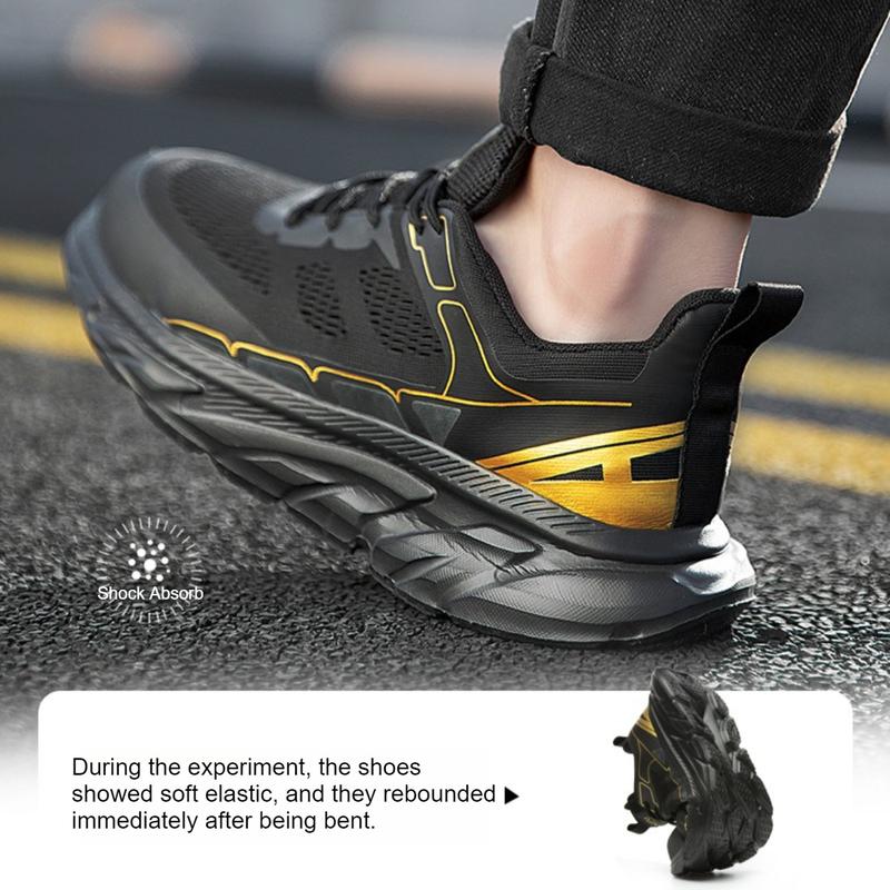 Zapatos de Seguridad con Punta de Acero para Hombre y Mujer, Ligeros y Transpirables, Antiperforación, Antigolpes, Suela EVA para Trabajo Industrial y Exterior