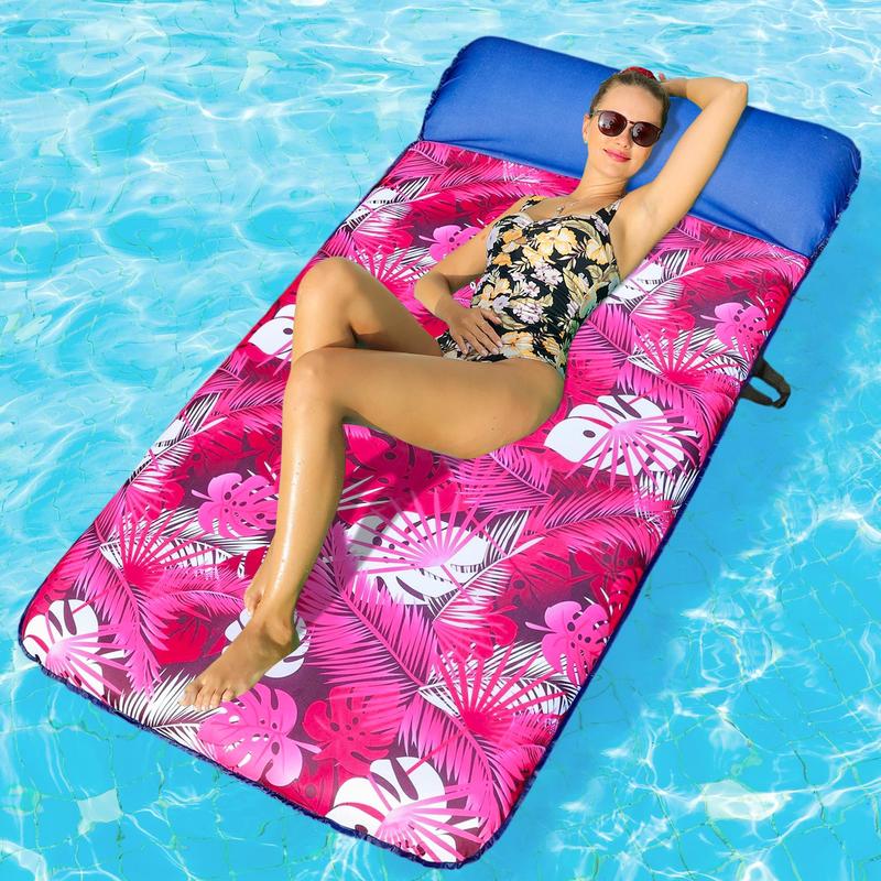 Flotador Gigante 183x97 cm con Reposacabezas, Camastro Inflable para Alberca para Adultos