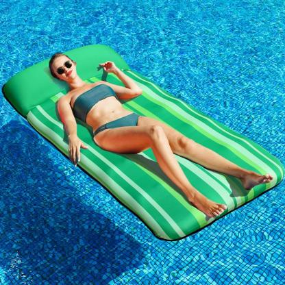 Flotador Gigante 183x97 cm con Reposacabezas, Camastro Inflable para Alberca para Adultos
