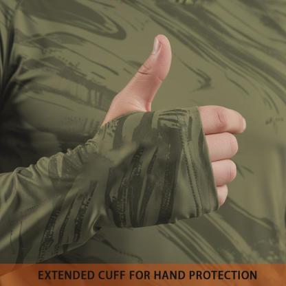 5 Playeras Deportivas para Hombre de Secado Rápido, Transpirables, con Capucha y Cubrebocas, Manga Larga de Compresión para Pesca, Senderismo, Trabajo y Actividades al Aire Libre