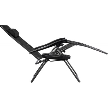 Pack 2 Tumbonas Plegables Exterior T-LOVENDO Gravedad Zero con Portavaso - Sillas Playa Piscina Jardín Terraza 150kg