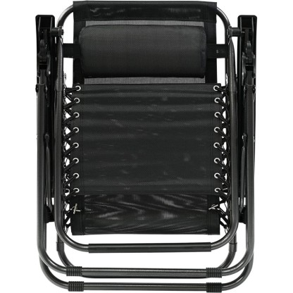 Pack 2 Tumbonas Plegables Exterior T-LOVENDO Gravedad Zero con Portavaso - Sillas Playa Piscina Jardín Terraza 150kg