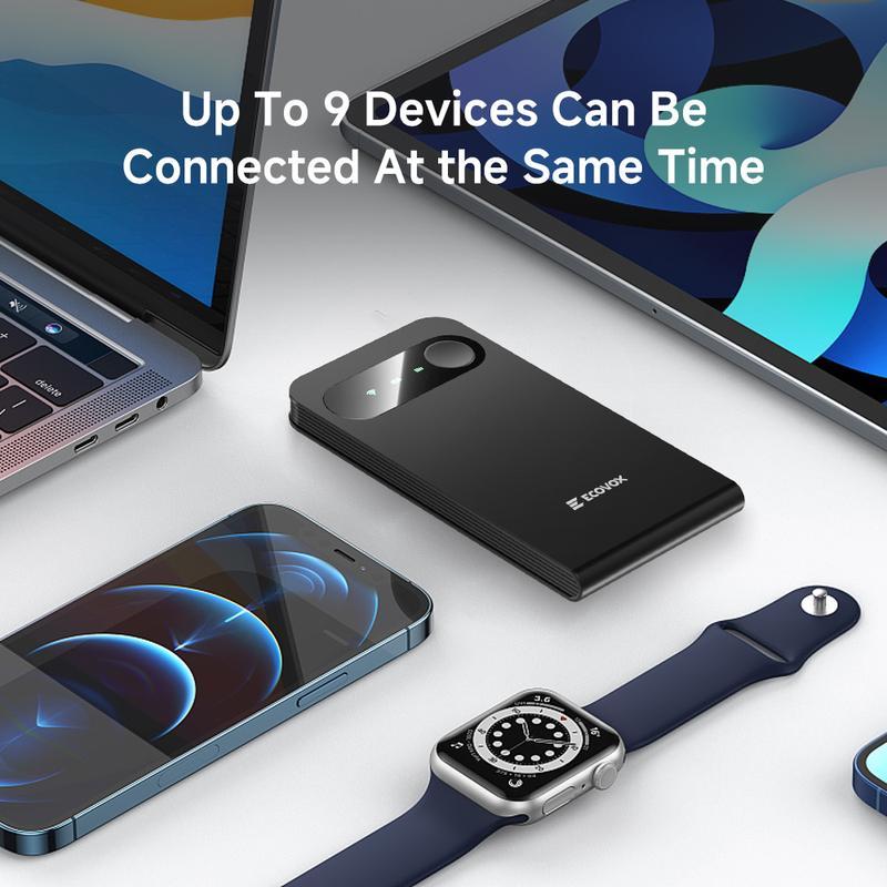 Hotspot móvil global 4G LTE 150Mbps ultra rápido, cambio automático de red, portátil de bolsillo, ideal para viajes y emergencias, conexión estable y rápida.