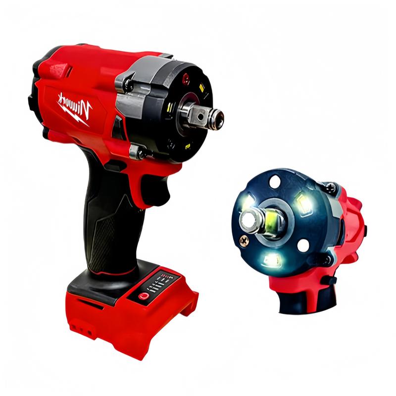 Llave de impacto inalámbrica sin escobillas de 1/2", 350 N·m, compatible con baterías M18, ideal para bricolaje en casa y reparaciones ligeras.