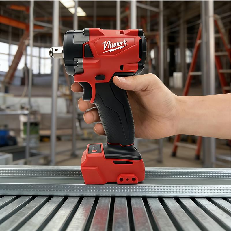 Llave de impacto inalámbrica sin escobillas de 1/2", 350 N·m, compatible con baterías M18, ideal para bricolaje en casa y reparaciones ligeras.