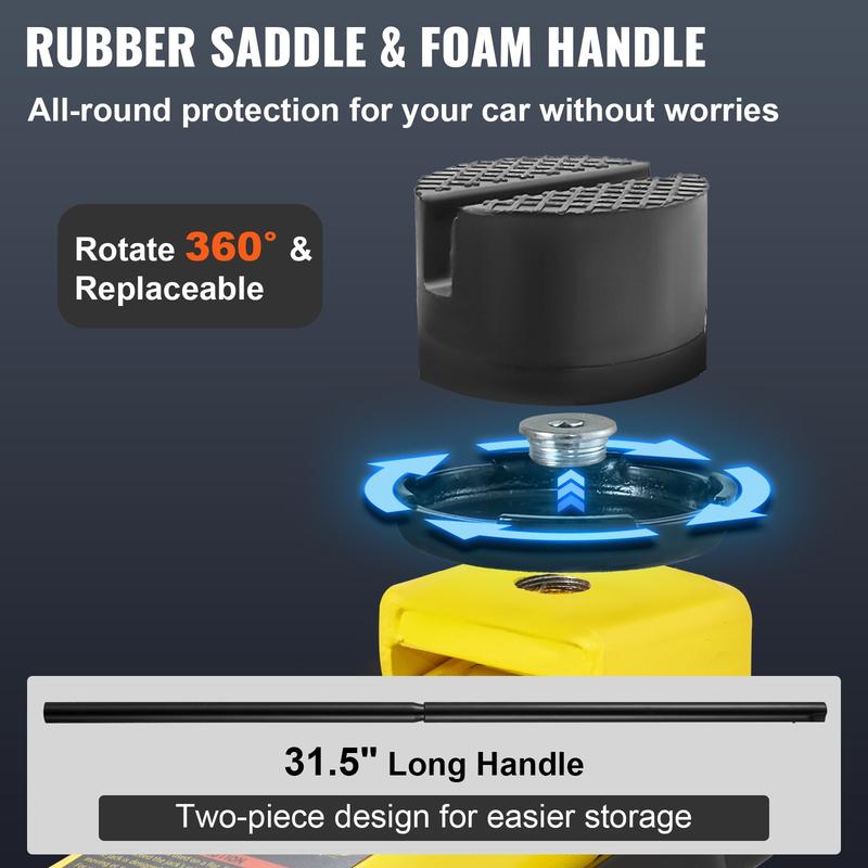 Oferta especial de un solo día: gato hidráulico de perfil bajo de 2.5 toneladas, acero reforzado de alta resistencia, bomba hidráulica de pistón simple, ofertas para ti.