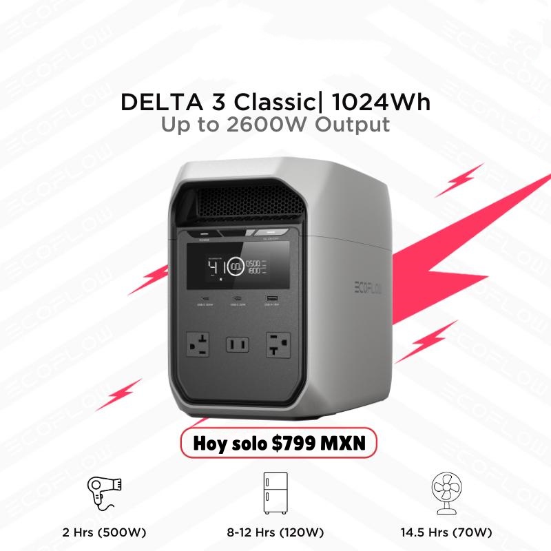 Estación de energía portátil 1024Wh, batería LiFePO4, salida AC 1800W y USB-C 100W, carga rápida en 1 hora, generador solar para respaldo en casa, camping y RVs