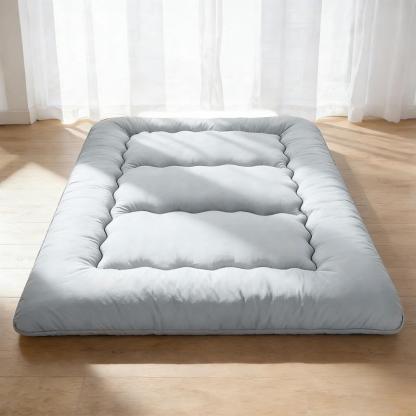 Sweetcrispy Polyester Memory Foam Futon Mattress - Foldable Roll Up Sleeping Tatami Mat, Pressure Relief, Unfold-Easy, Durable, Space-Saving, Comfortable, Travel-Friendly, with Storage Bag for Kids