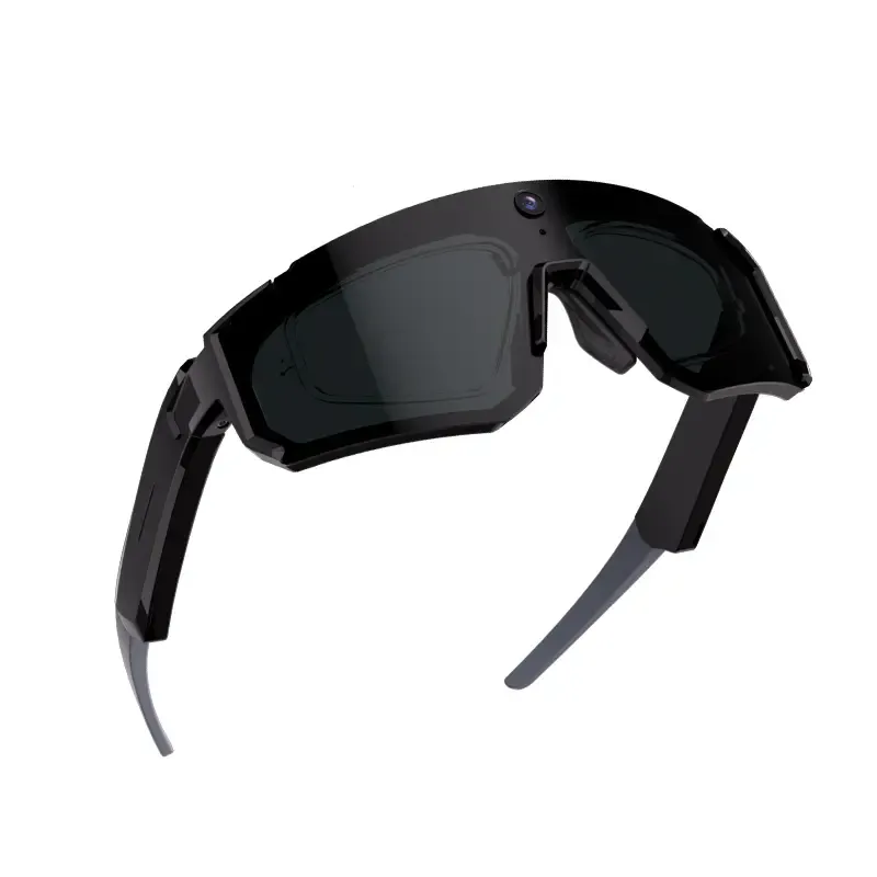 Gafas deportivas inteligentes con cámara 8MP, grabación 2K/1200P, audio Bluetooth, impermeables IP54, protección UV y asistente de voz AI