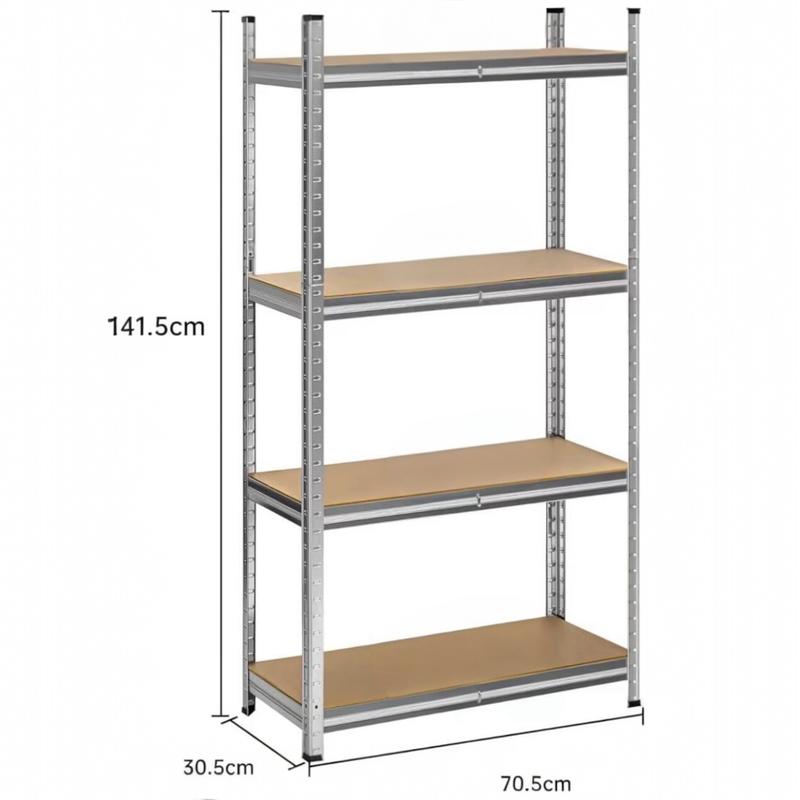 Estantería con 5 Baldes - Capacidad de 875 kg, 183 cm de Altura, 91 cm de Ancho y 46 cm de Profundidad - Estructura de Acero Galvanizado, Perfecta para Cocina, Oficina, Garaje y Más-1001/HY