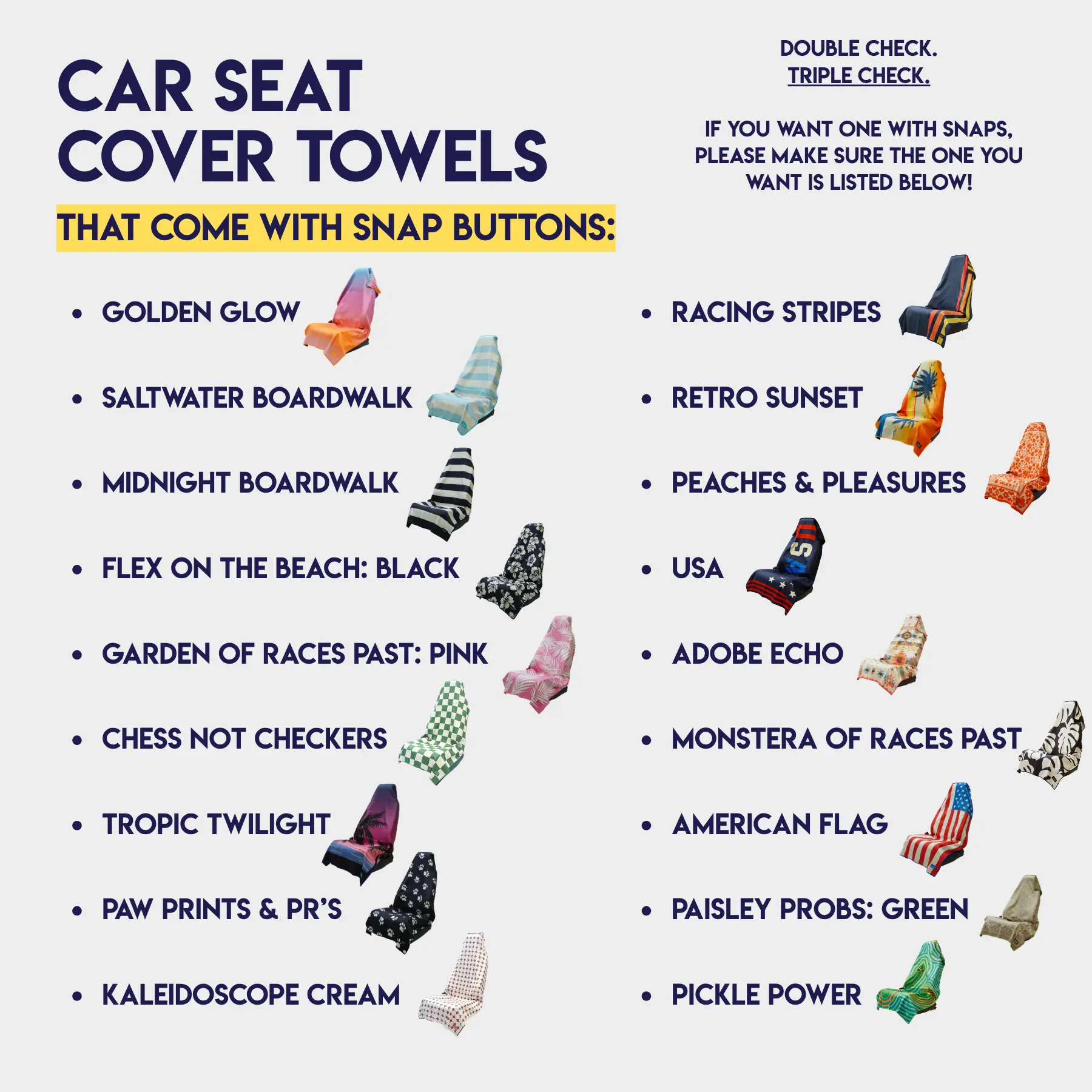 Car Seat Cover Towel