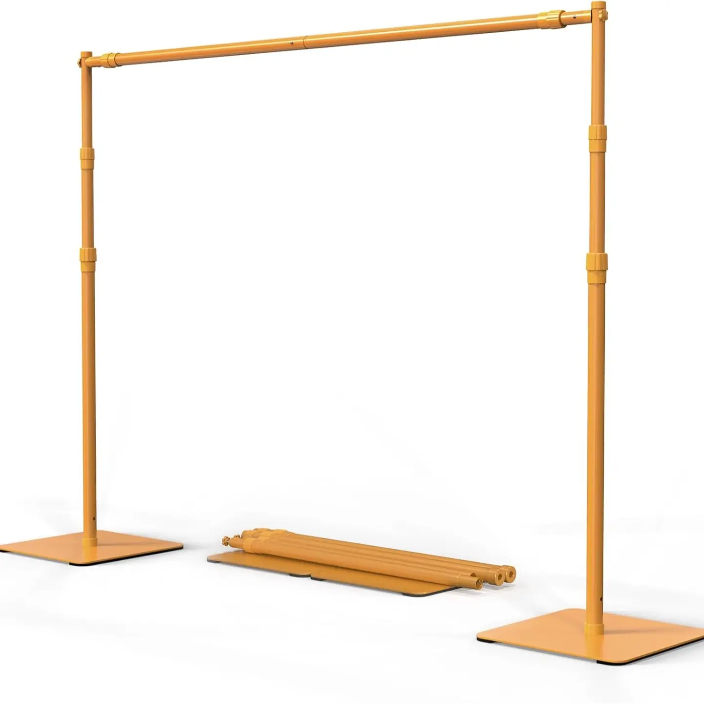 Soporte para Fondos Fotográficos, Kit Ajustable 8x10 ft, Soporte Resistente con Base de Acero para Fotografía, Estudio de Foto y Video, Cumpleaños, Bodas