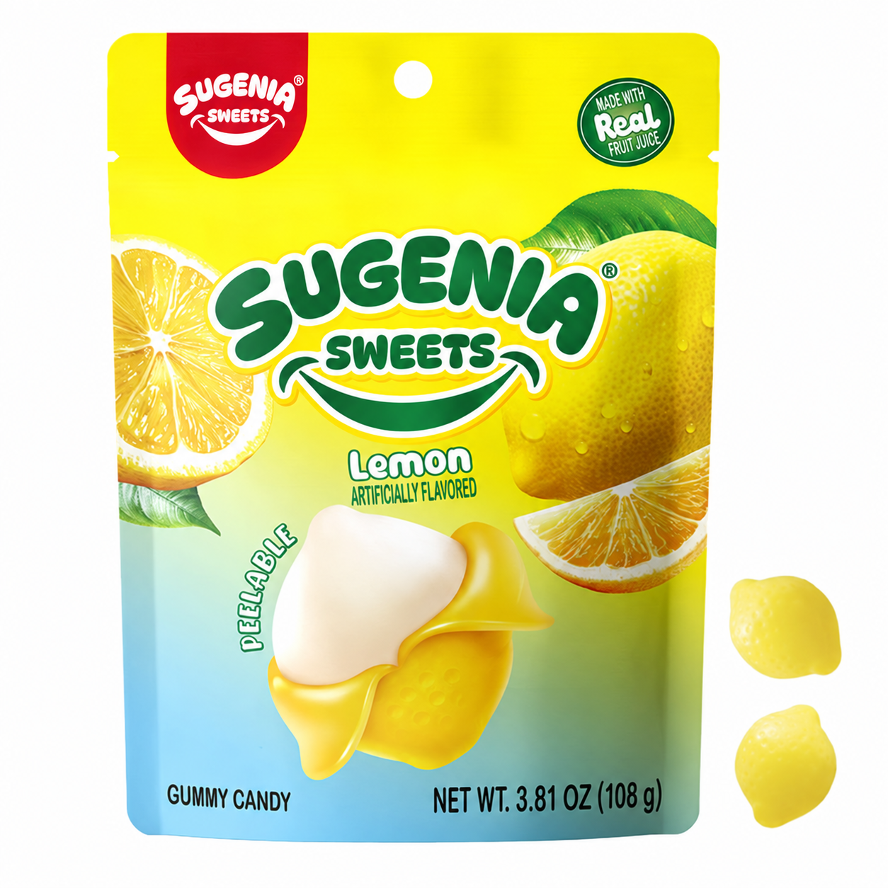 Lemon Peelable Gummy Candy