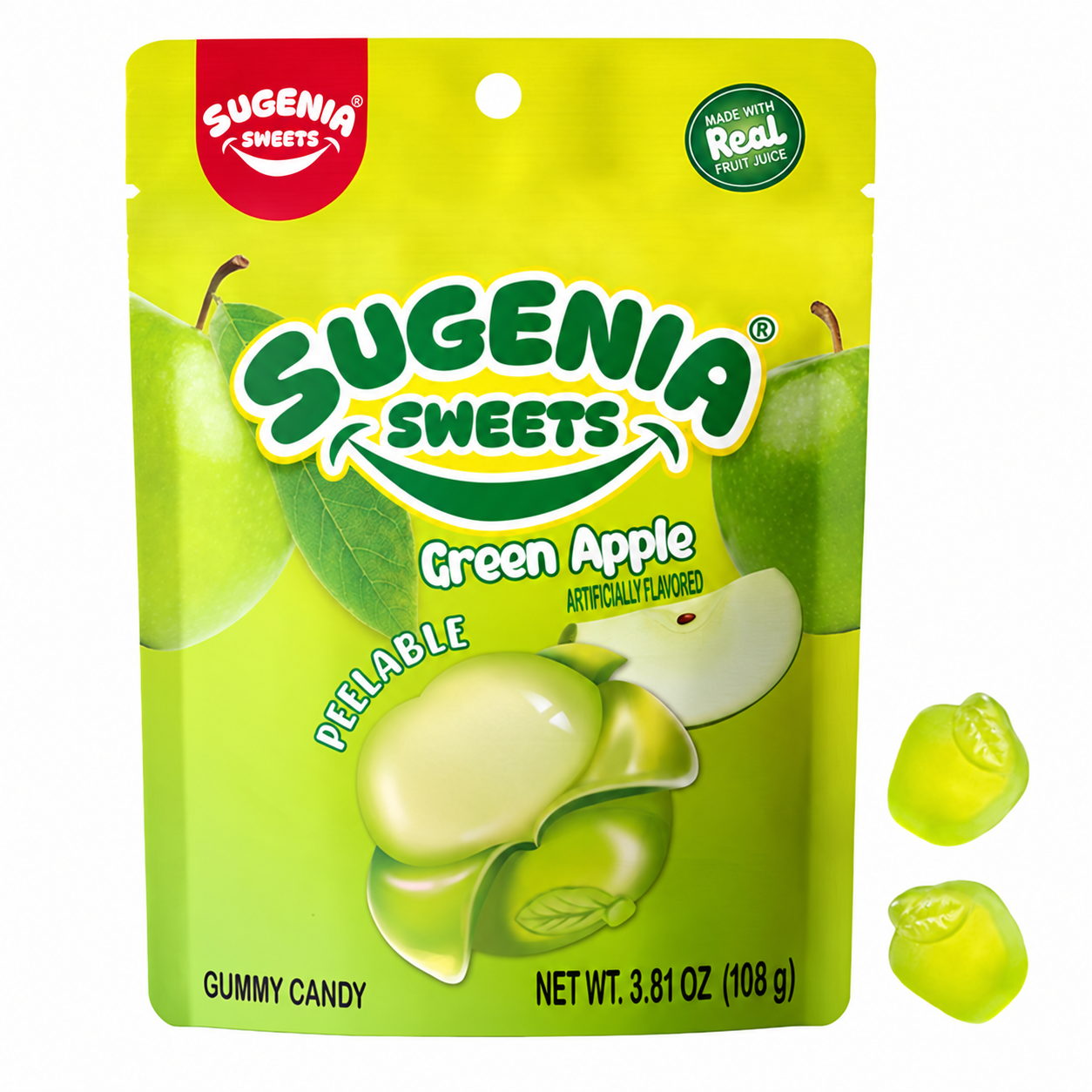 Green Apple Peelable Gummy Candy