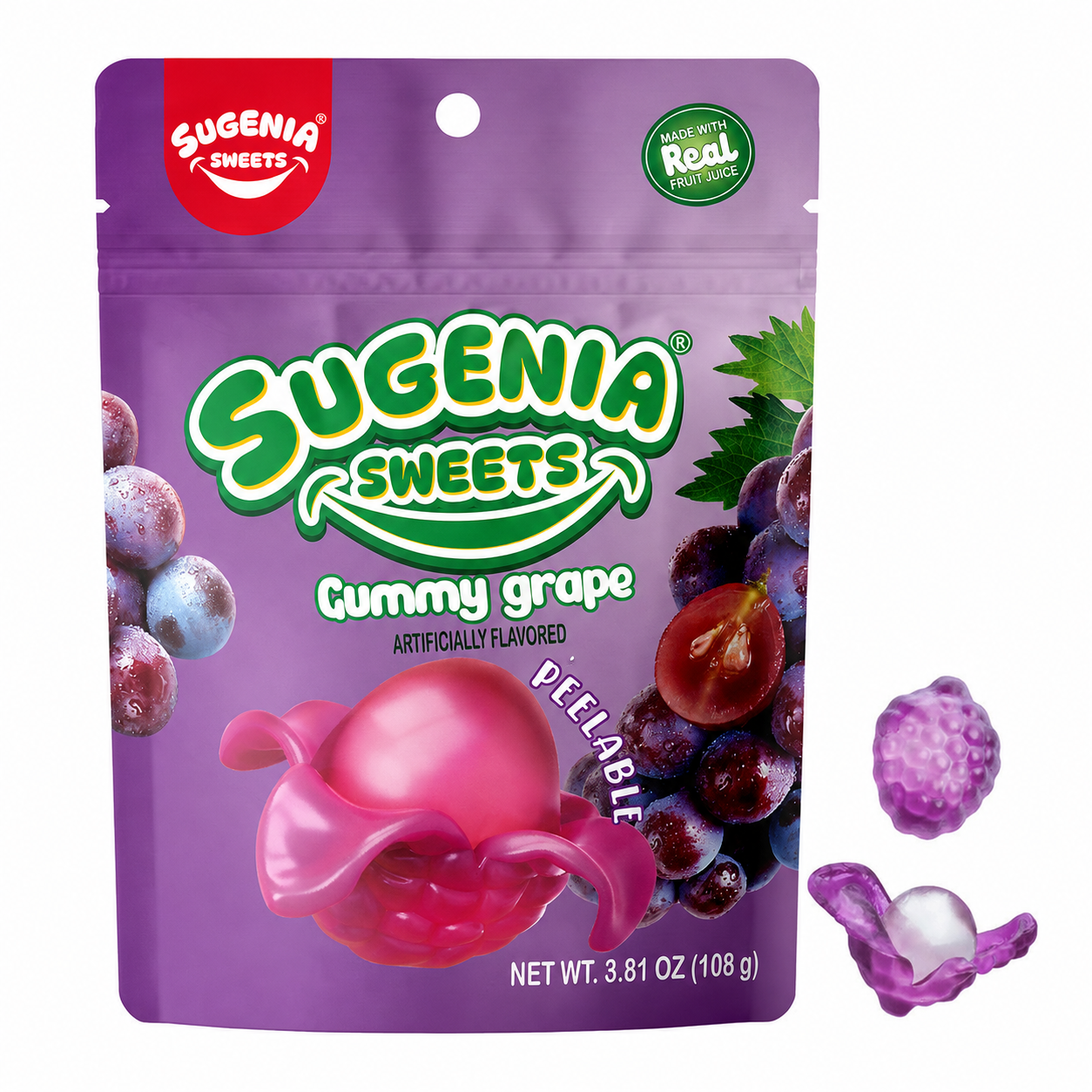 Grape Peelable Gummy Candy