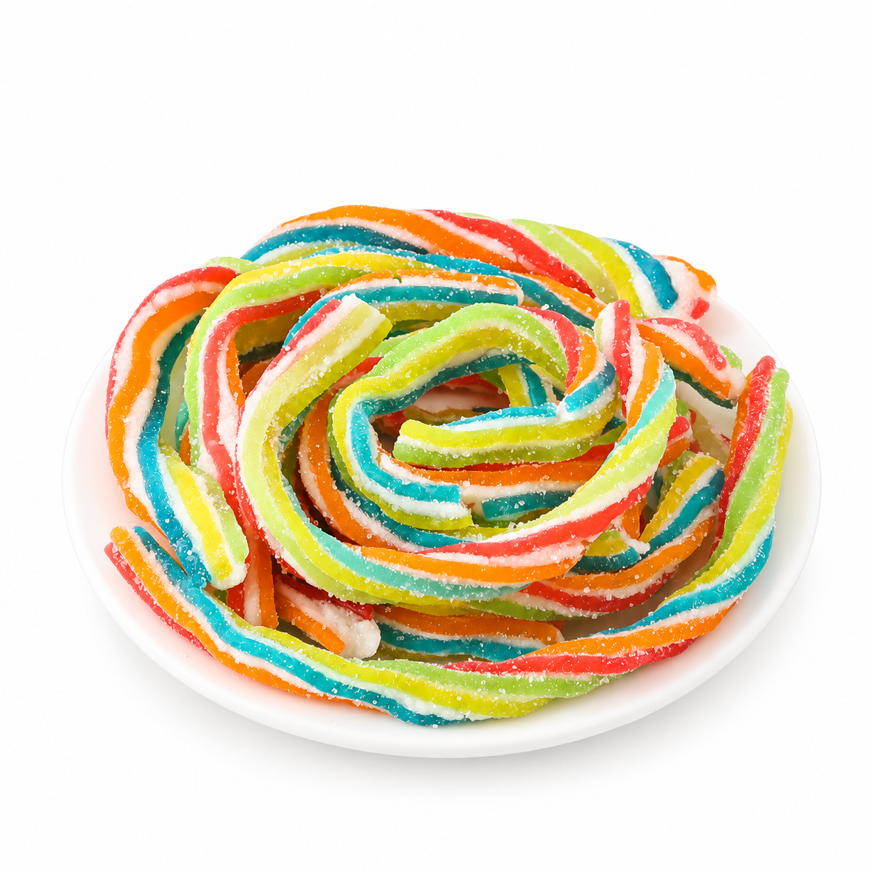 Wholesale Twisted Rainbow Sour Gummy Strips