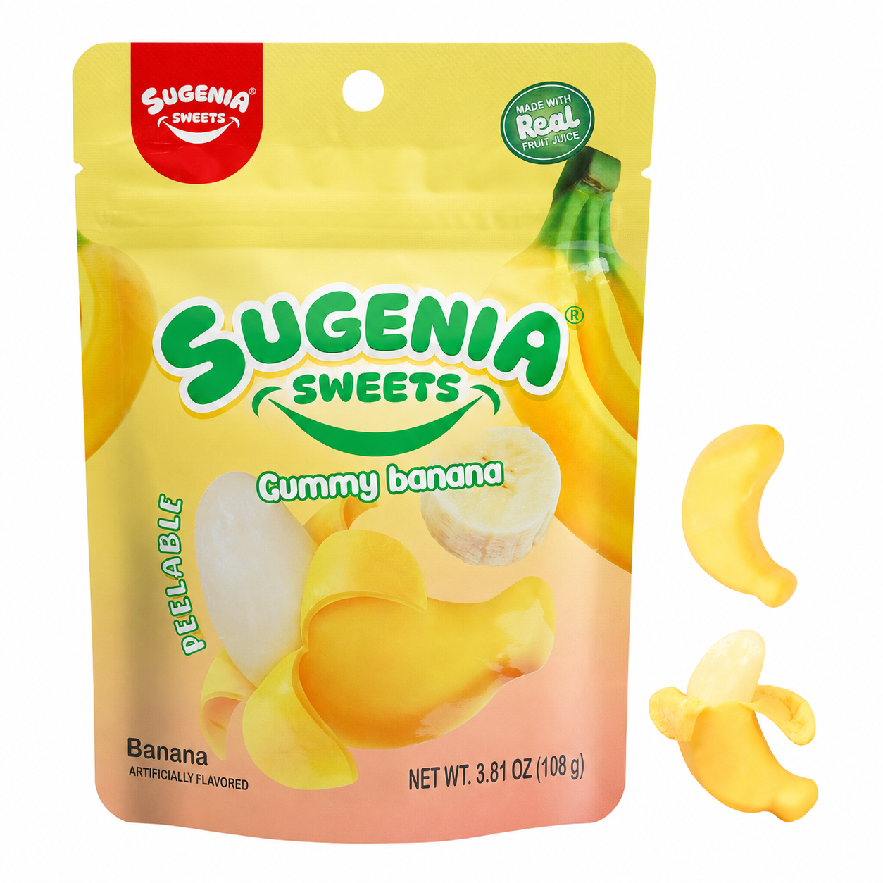 Banana Peelable Gummy Candy